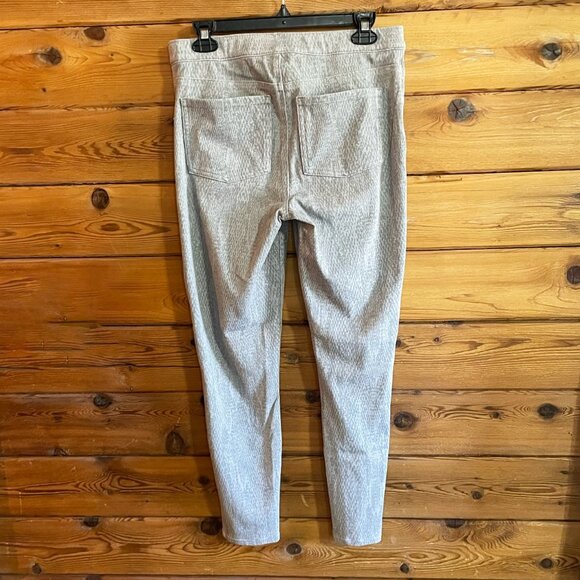 Spanx Gray Snake Skin Pattern Ankle Length Leggings Jeggings Large - Picture 2 of 10